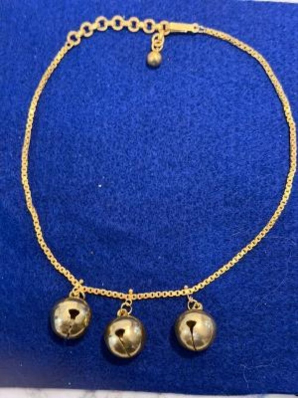 Holiday Jingle Bells Gold Tone 14 inch Necklace by Trifari
